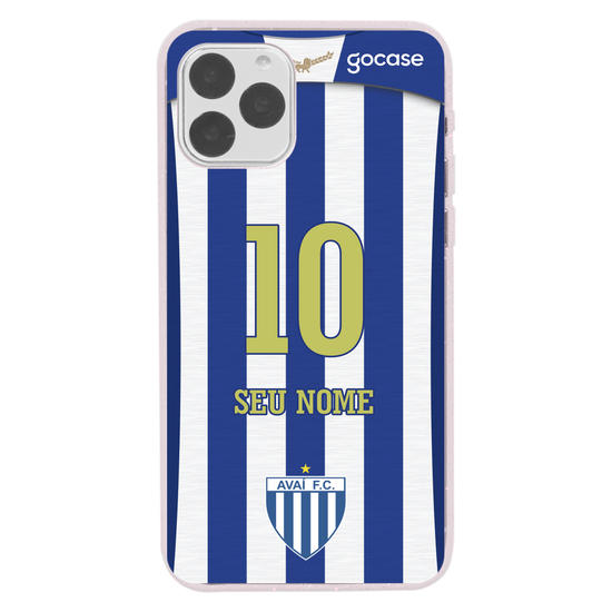 Capinha para celular Avaí - Uniforme 1 2020 Personalizado