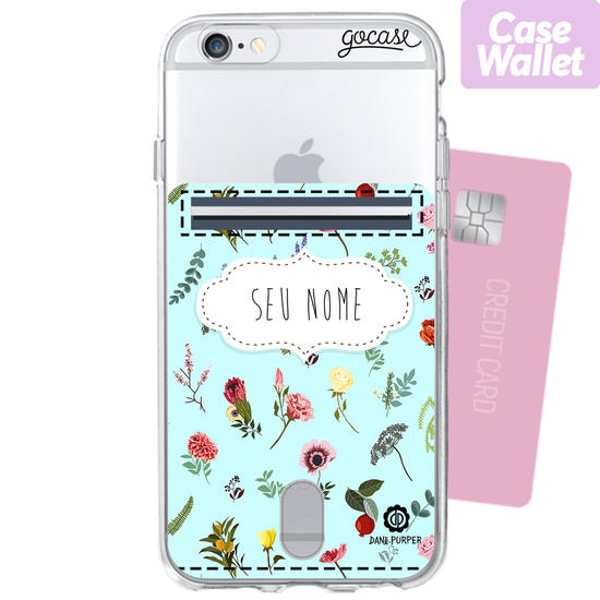 Azul de Flores - Cartão