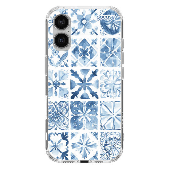 Capinha para celular  Azulejo Aquarela
