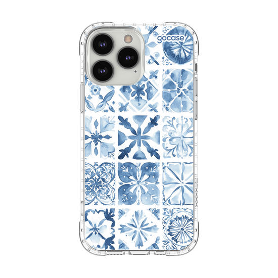 Capinha para celular  Azulejo Aquarela