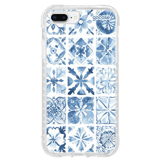 Capinha para celular  Azulejo Aquarela