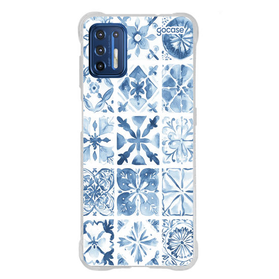 Capinha para celular  Azulejo Aquarela