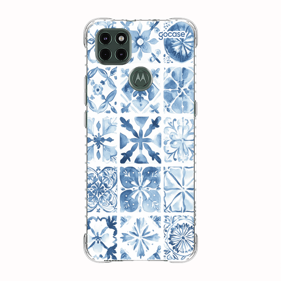Capinha para celular  Azulejo Aquarela