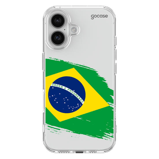 Capinha para celular  Bandeira Brasil Lateral