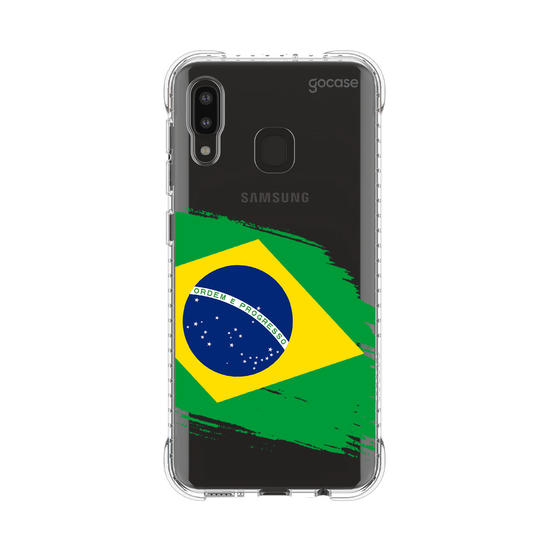 Capinha para celular  Bandeira Brasil Lateral