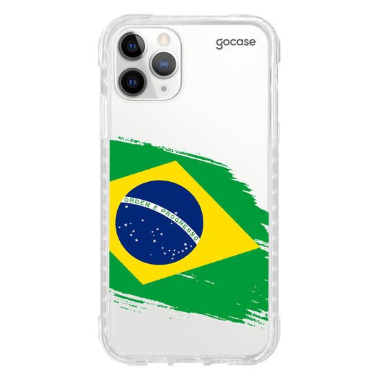 Capinha para celular  Bandeira Brasil Lateral