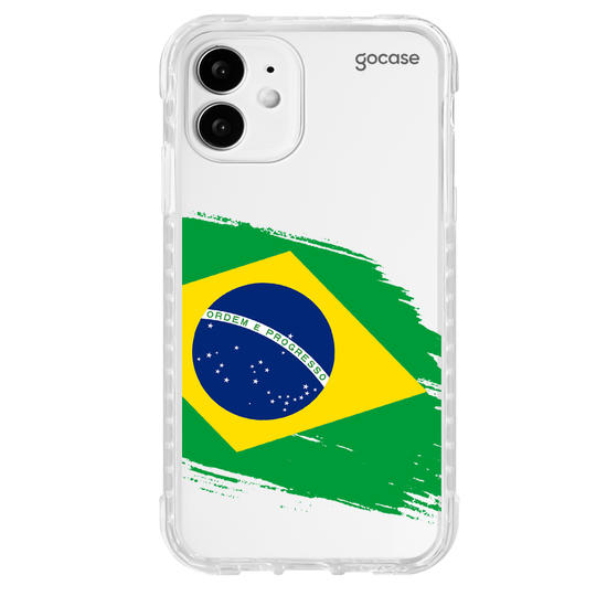 Capinha para celular  Bandeira Brasil Lateral