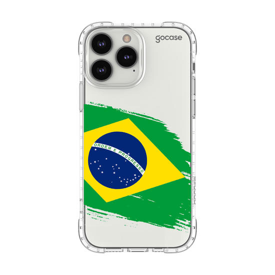 Capinha para celular  Bandeira Brasil Lateral
