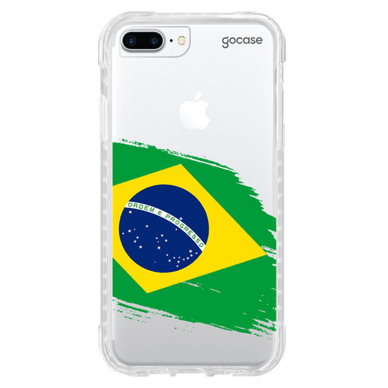 Capinha para celular  Bandeira Brasil Lateral