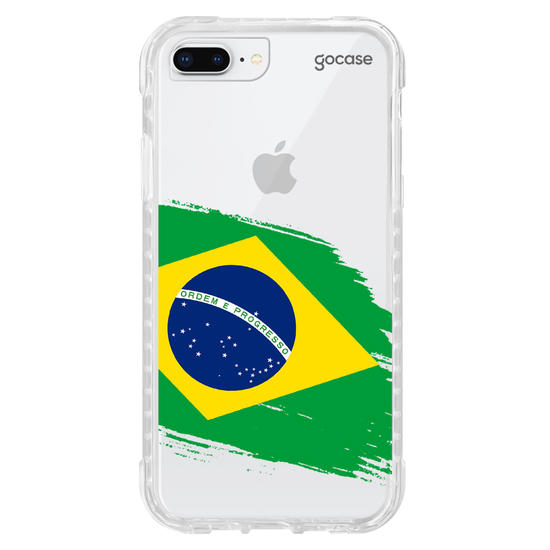 Capinha para celular  Bandeira Brasil Lateral