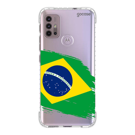 Capinha para celular  Bandeira Brasil Lateral