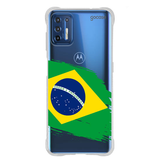 Capinha para celular  Bandeira Brasil Lateral