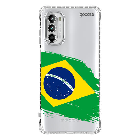 Capinha para celular  Bandeira Brasil Lateral