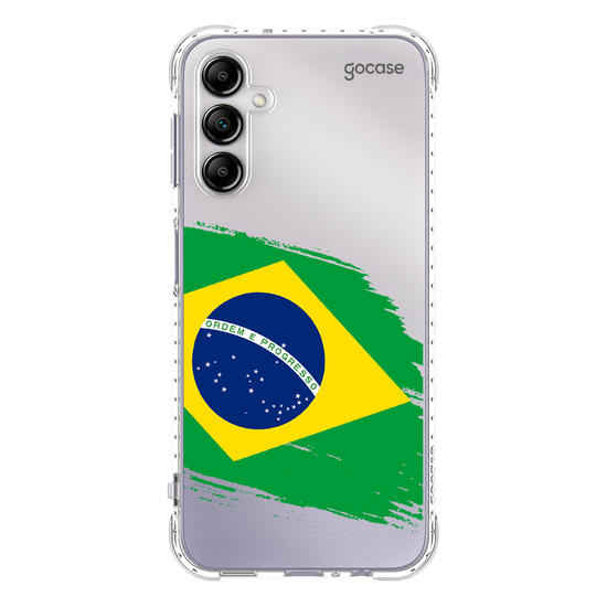 Capinha para celular  Bandeira Brasil Lateral