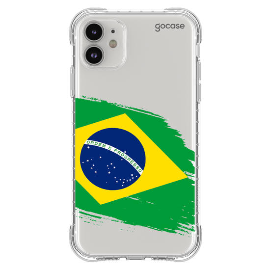 Capinha para celular  Bandeira Brasil Lateral