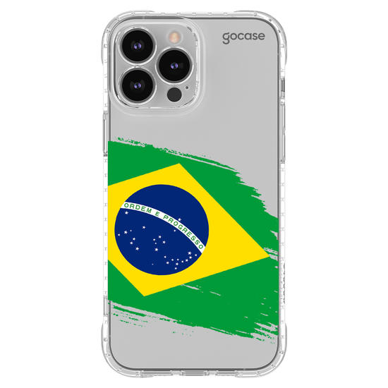 Capinha para celular  Bandeira Brasil Lateral