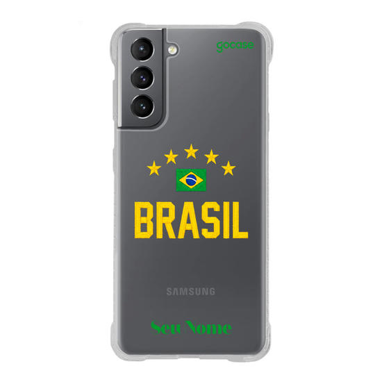 Capinha para celular  Bandeira do Brasil Bordada
