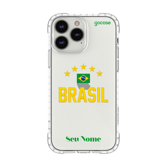 Capinha para celular  Bandeira do Brasil Bordada