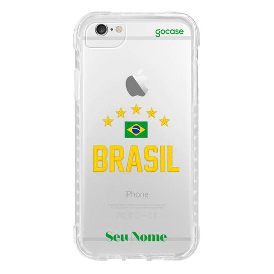 Capinha para celular  Bandeira do Brasil Bordada