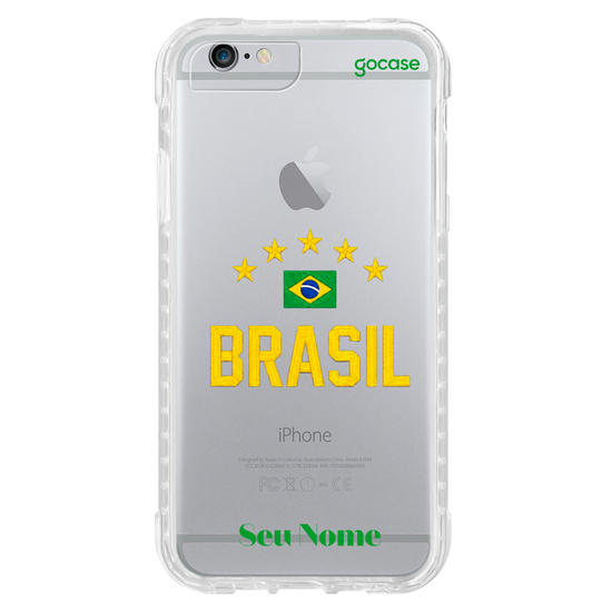 Capinha para celular  Bandeira do Brasil Bordada