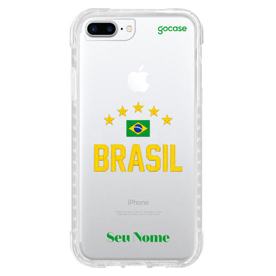 Capinha para celular  Bandeira do Brasil Bordada