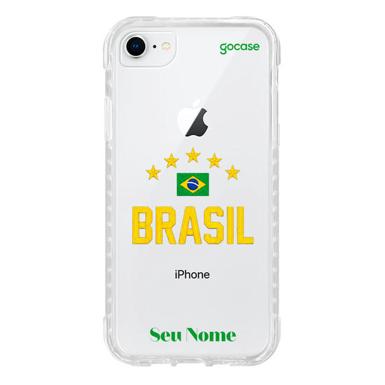 Capinha para celular  Bandeira do Brasil Bordada