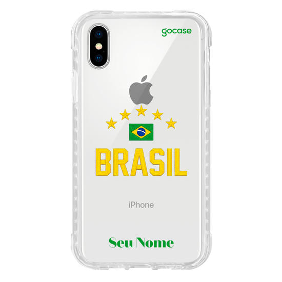 Capinha para celular  Bandeira do Brasil Bordada