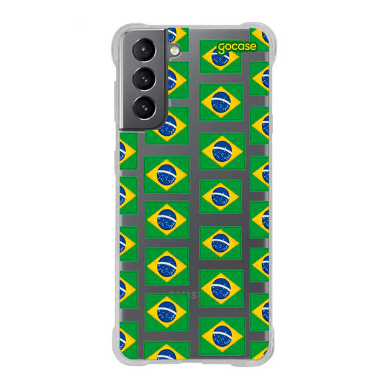 Capinha para celular  Bandeirinhas Brasil