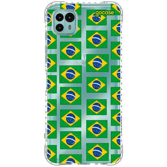Capinha para celular  Bandeirinhas Brasil