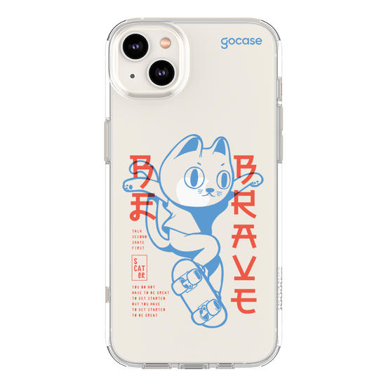 Capinha para celular  Be Brave Cat