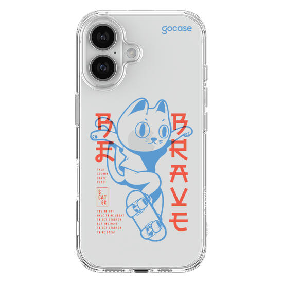 Capinha para celular  Be Brave Cat