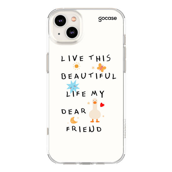 Capinha para celular  Beautiful Life Frase