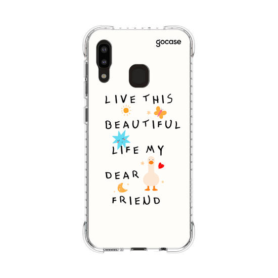 Capinha para celular  Beautiful Life Frase