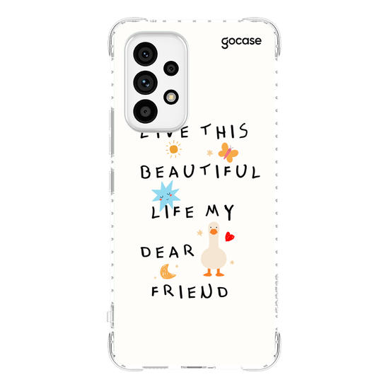 Capinha para celular  Beautiful Life Frase