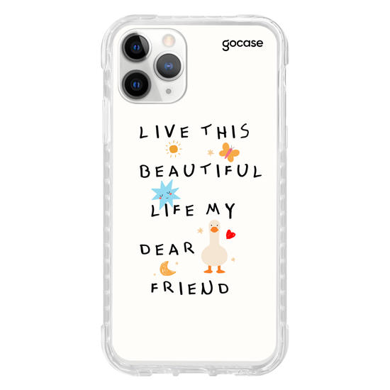 Capinha para celular  Beautiful Life Frase