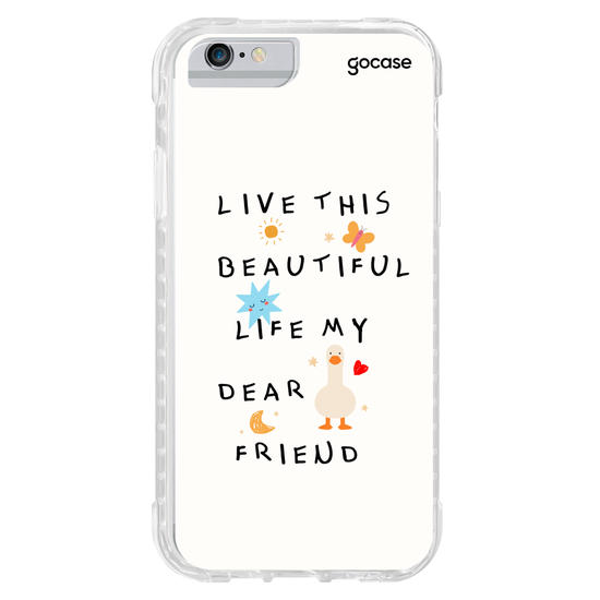 Capinha para celular  Beautiful Life Frase