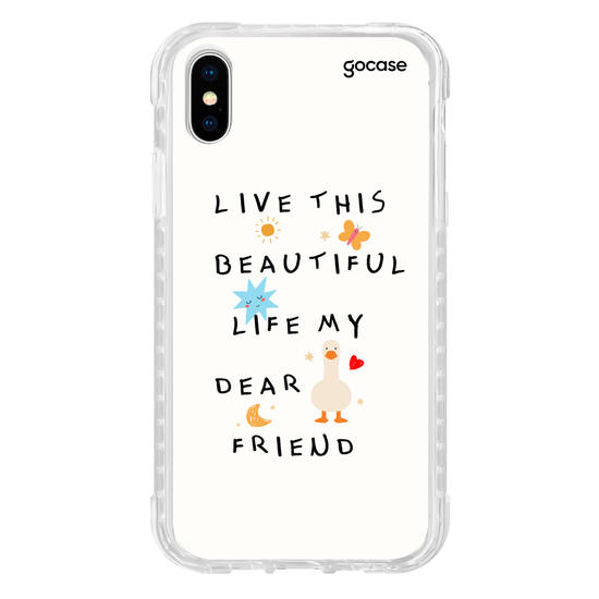 Capinha para celular  Beautiful Life Frase