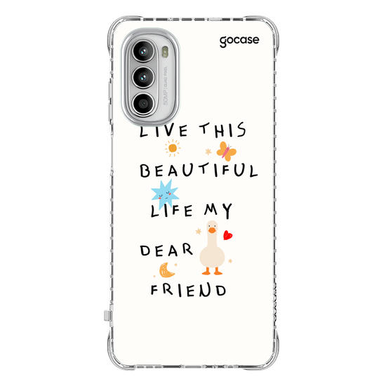 Capinha para celular  Beautiful Life Frase