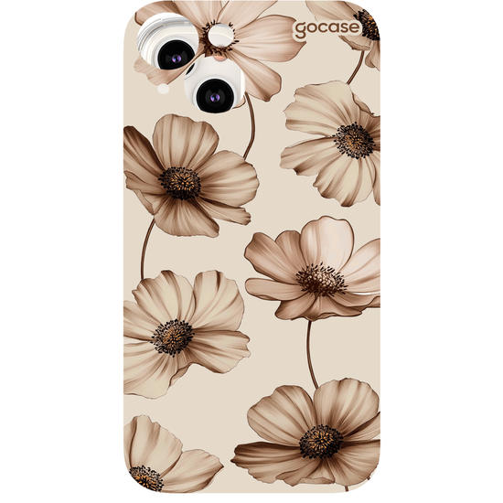 Capinha para celular  Beige Blooms