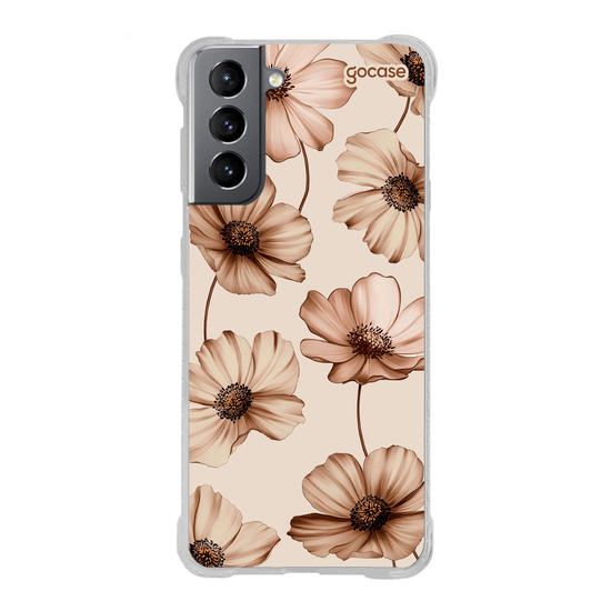 Capinha para celular  Beige Blooms