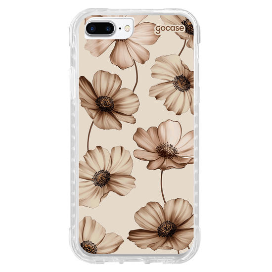 Capinha para celular  Beige Blooms