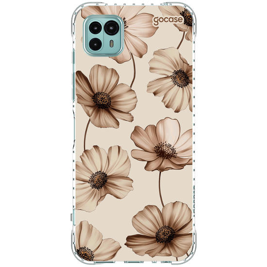 Capinha para celular  Beige Blooms