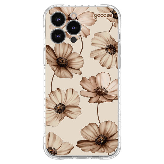 Capinha para celular  Beige Blooms