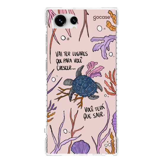 Capinha para celular  Flor e Alma - Tartaruga