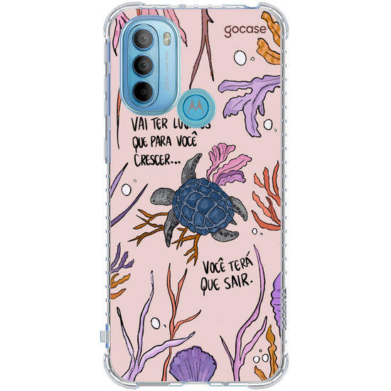 Capinha para celular  Flor e Alma - Tartaruga