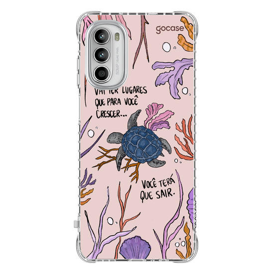 Capinha para celular  Flor e Alma - Tartaruga