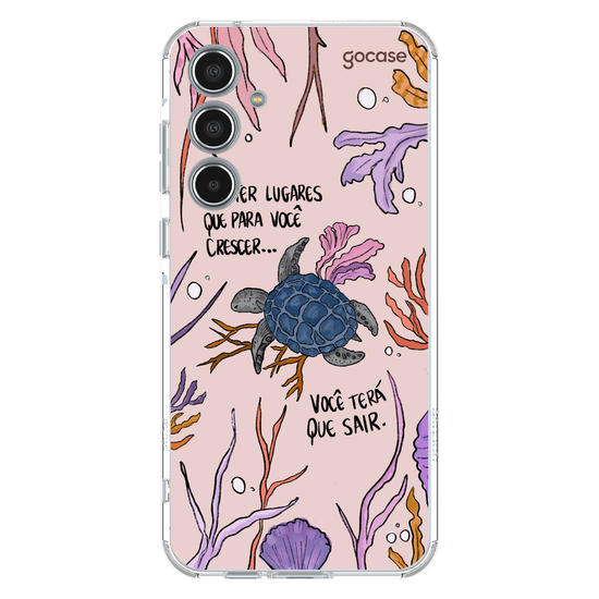 Capinha para celular  Flor e Alma - Tartaruga