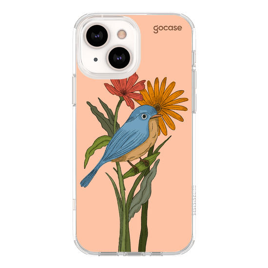 Capinha para celular Flor e Alma - Pássaro