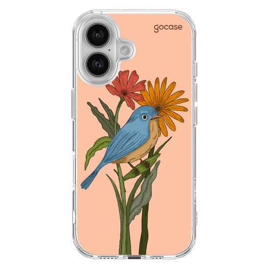 Capinha para celular  Flor e Alma - Pássaro