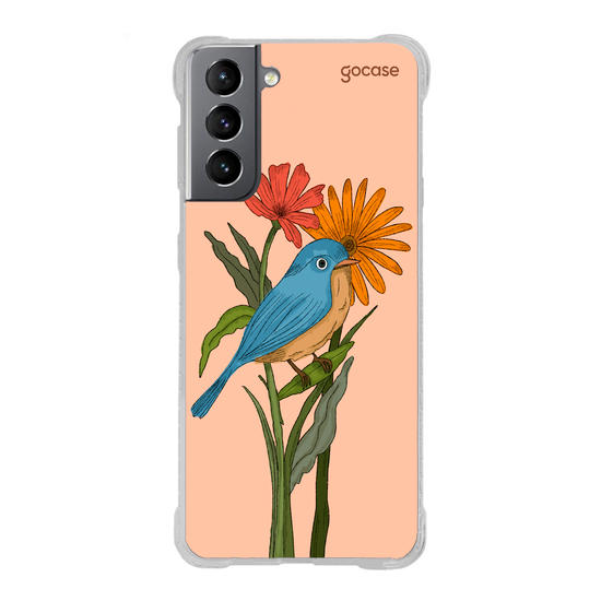Capinha para celular  Flor e Alma - Pássaro